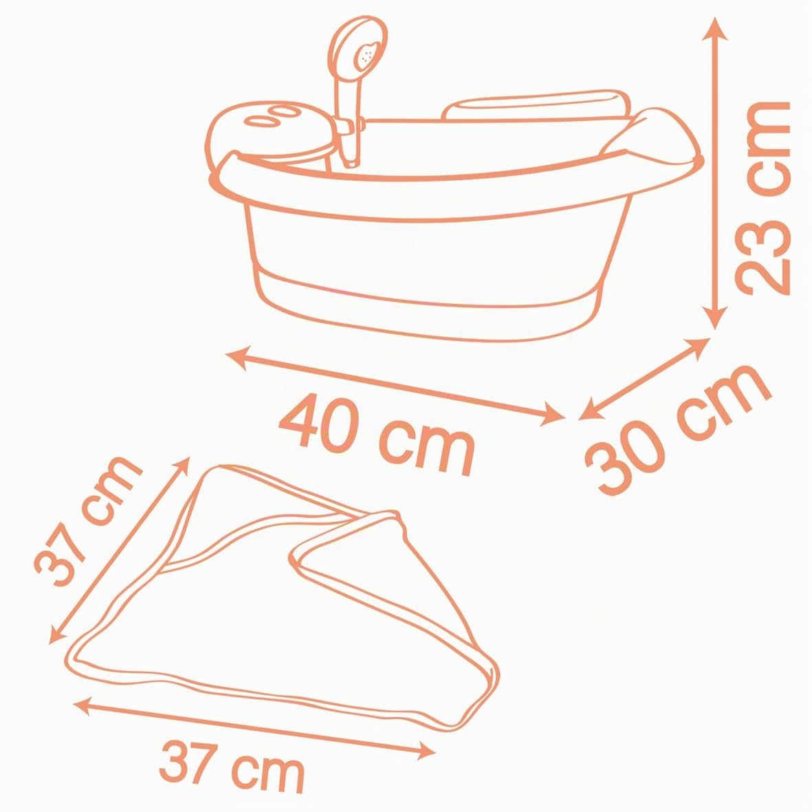 smoby-baby-nurse-puppen-badewanne-mit-led-und-zubeh-r image 4
