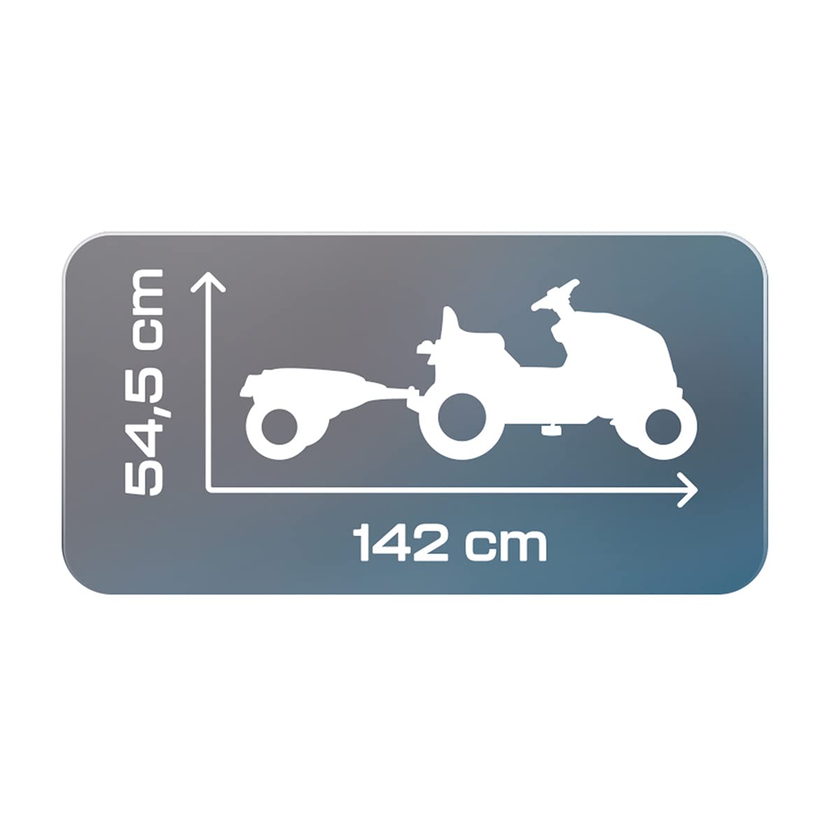 smoby-claas-farmer-xl-trettraktor-blau-mit-anh-nger-und-hupe image 6