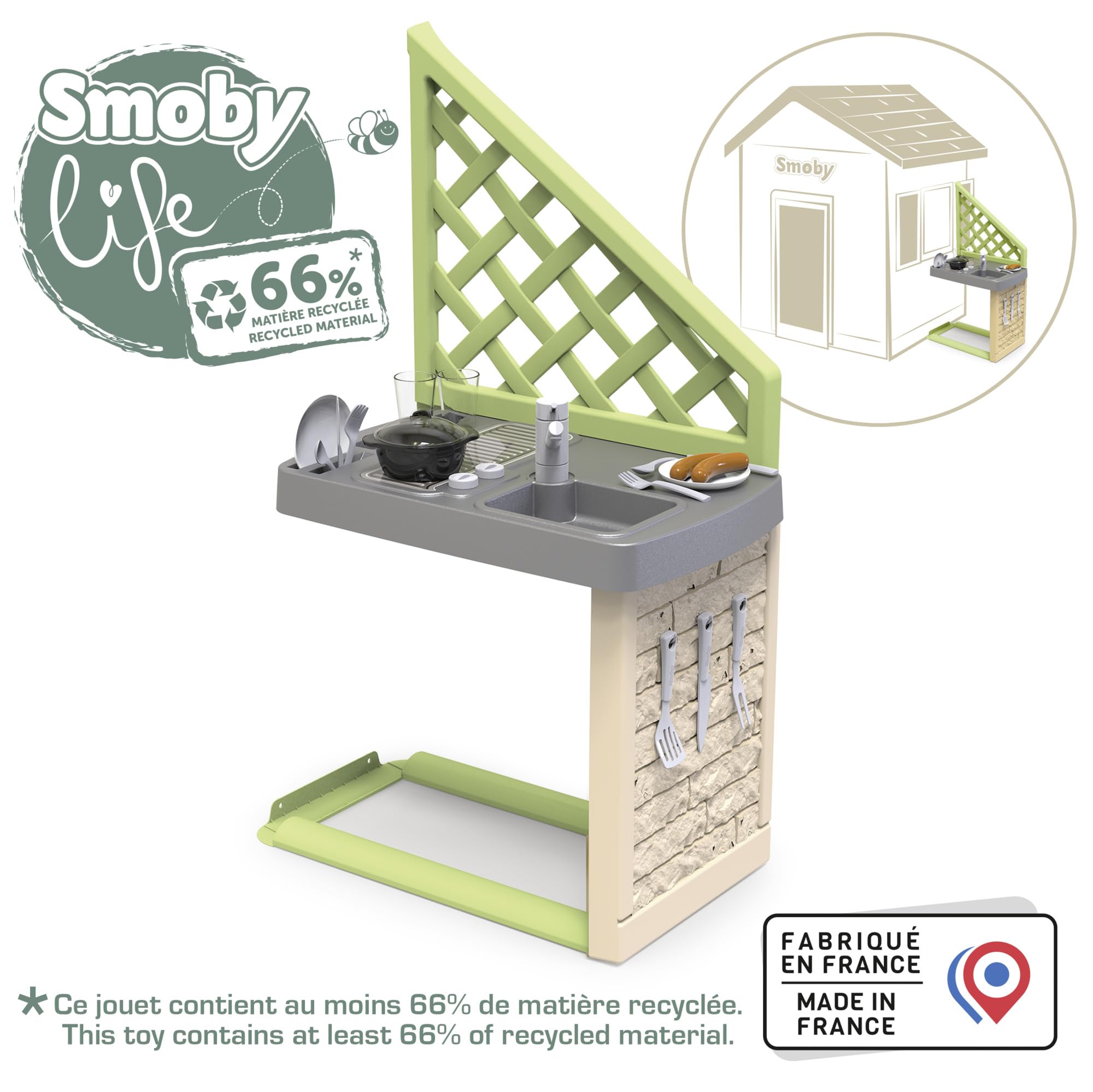 smoby-life-sommerk-che-spielk-che-outdoor-17-teile-recycled image 2