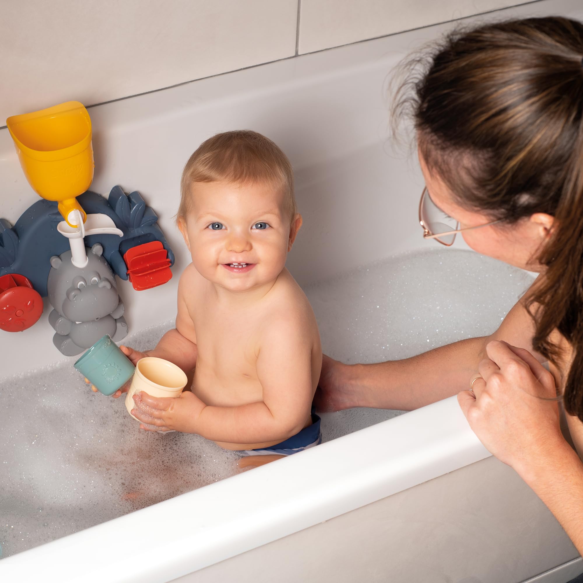 little-smoby-hippo-badewannenspielzeug-ab-1-jahr-becher image 8