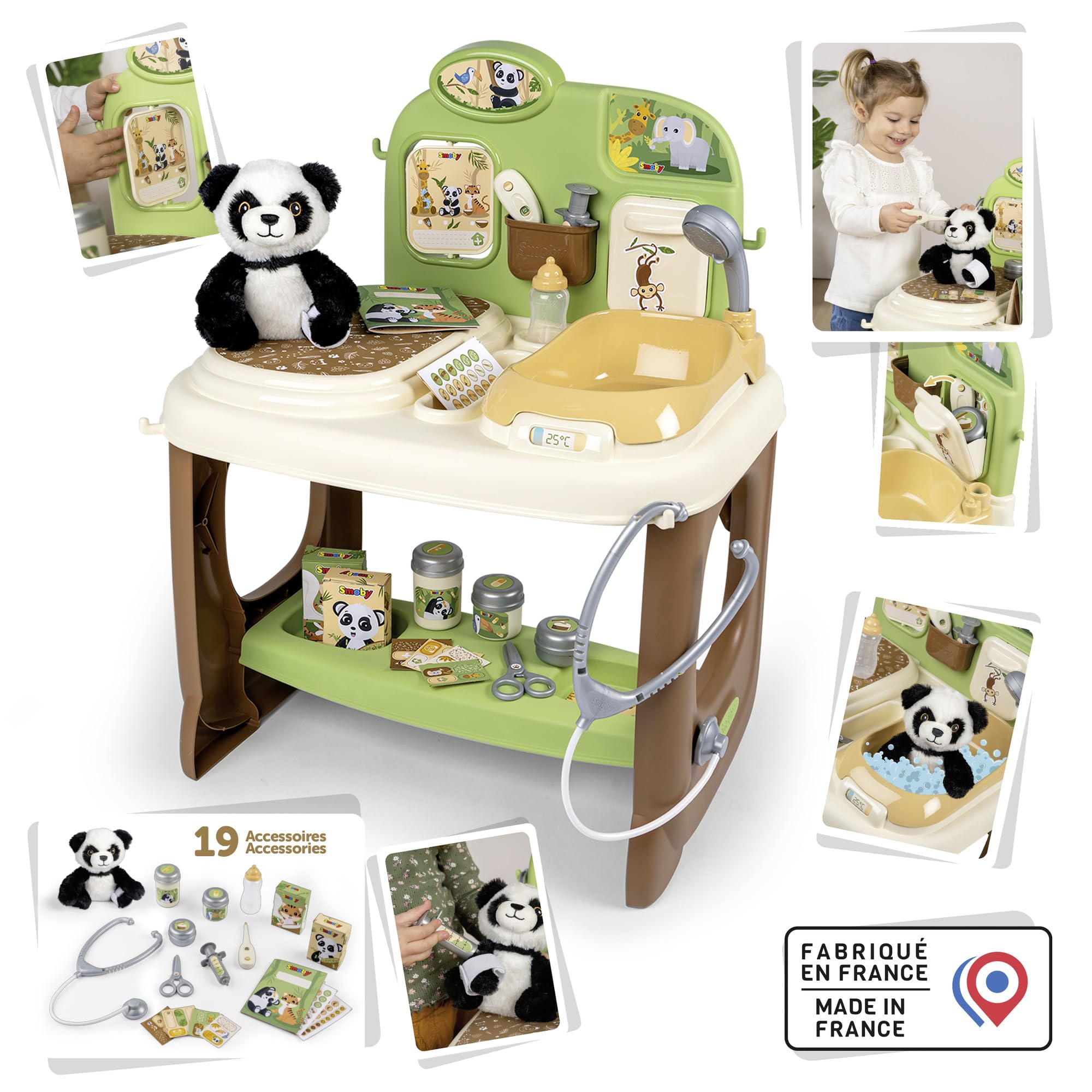smoby-baby-care-tierarzt-klinik-spielset-mit-panda-ab-3-jahre image 2