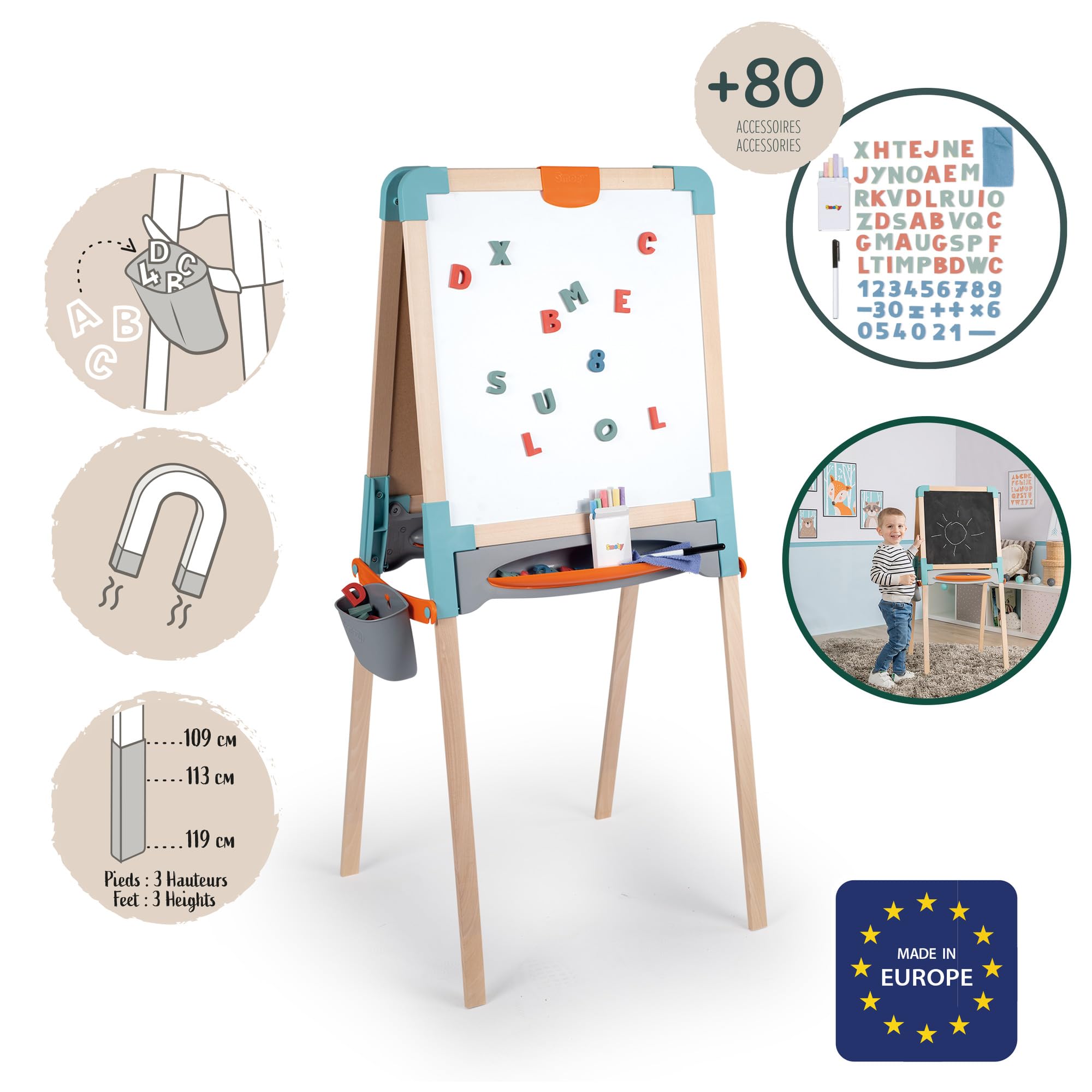 smoby-life-holztafel-kreativtafel-doppelseitig-mit-80-teilen image 2