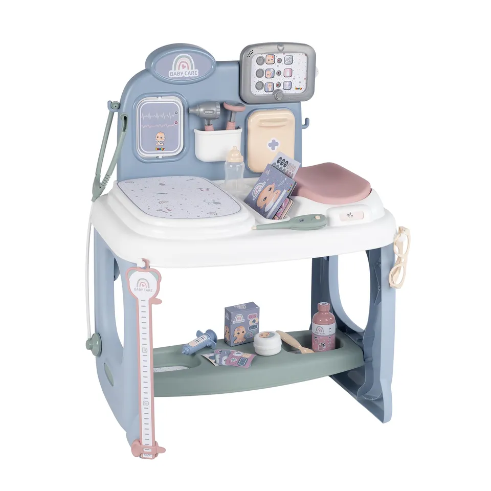 smoby-baby-care-center-puppenarzt-untersuchungstisch-ab-3-jahren image 1