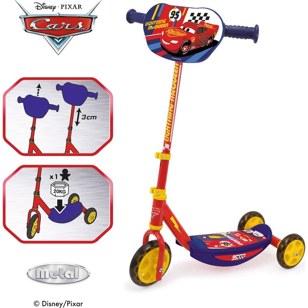 smoby-disney-cars-roller-scooter-3-r-der-metallrahmen image 2