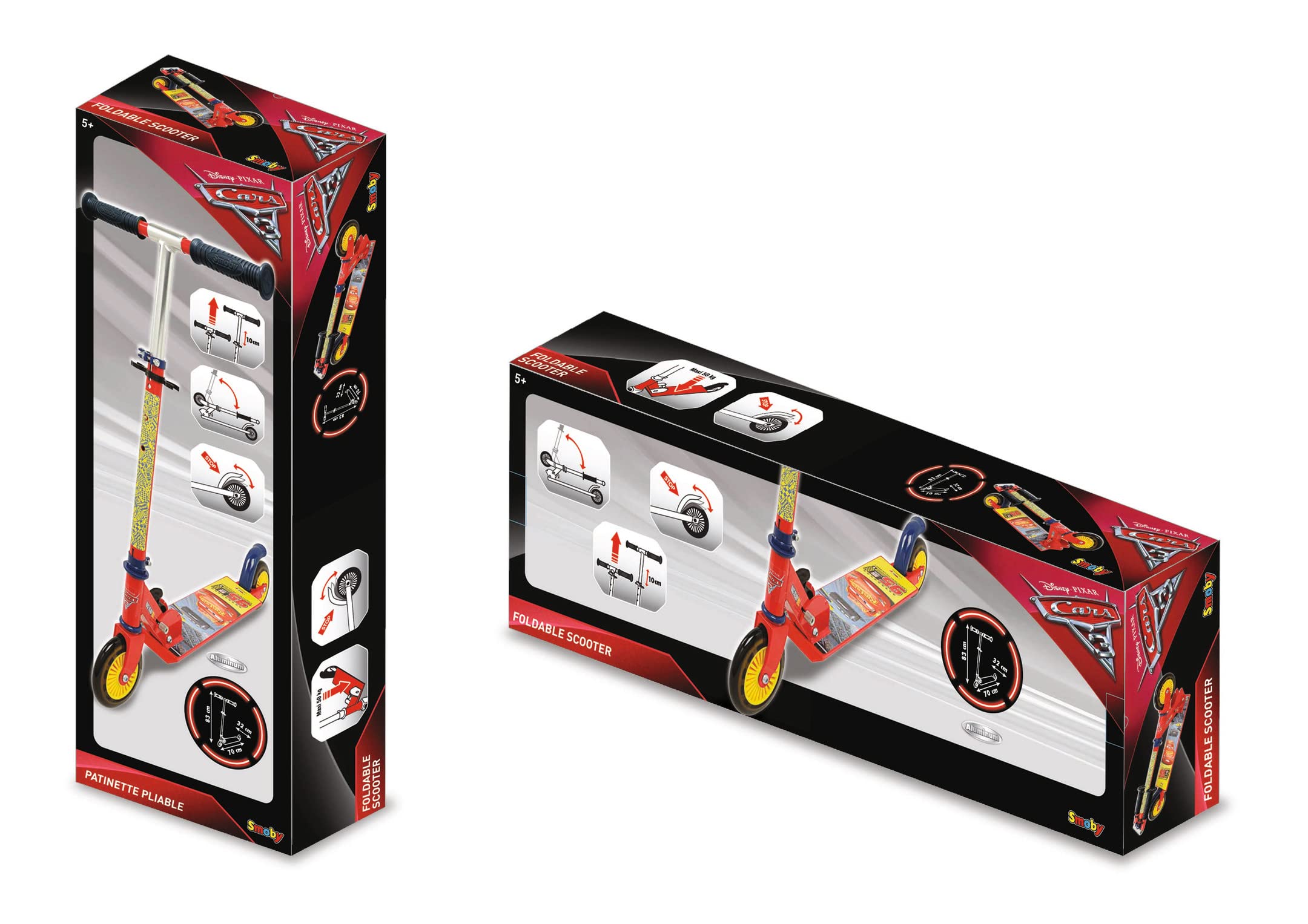 smoby-disney-cars-roller-2-r-der-klappbar-mit-bremse-ab-5-jahren image 5