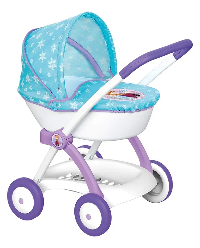 smoby-baby-nurse-puppen-buggy-frozen-blau-geschenk-ab-3-jahre image 1