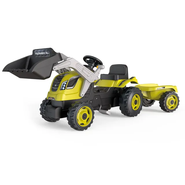 smoby-claas-traktor-farmer-max-trettraktor-anh-nger image 1