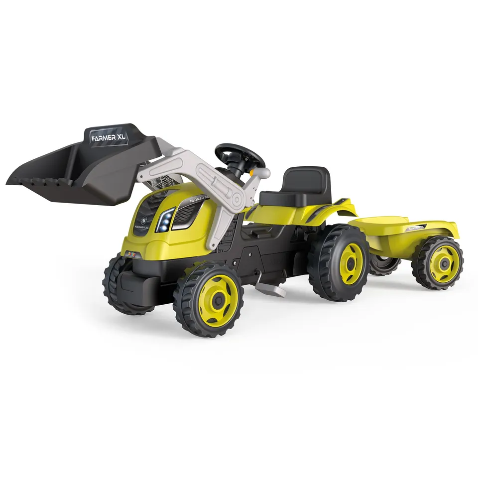 smoby-claas-traktor-farmer-max-trettraktor-anh-nger image 1