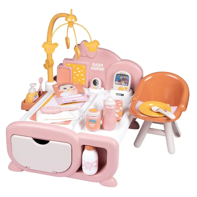 smoby-baby-nurse-cocoon-puppenm-bel-beige-42-cm-16-teile image 1