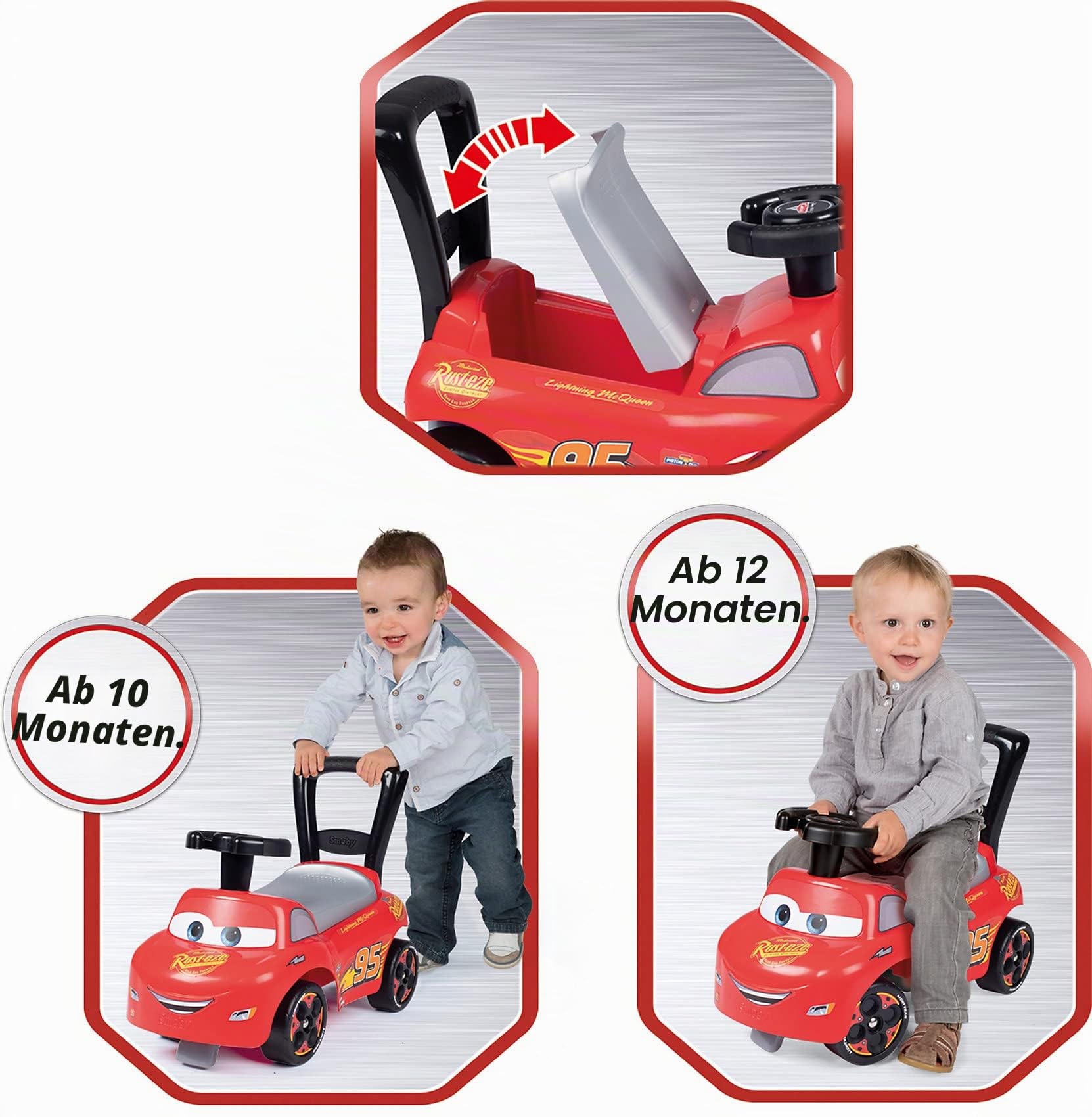 smoby-disney-cars-auto-rutscher-mit-staufach-ab-10-monaten image 5