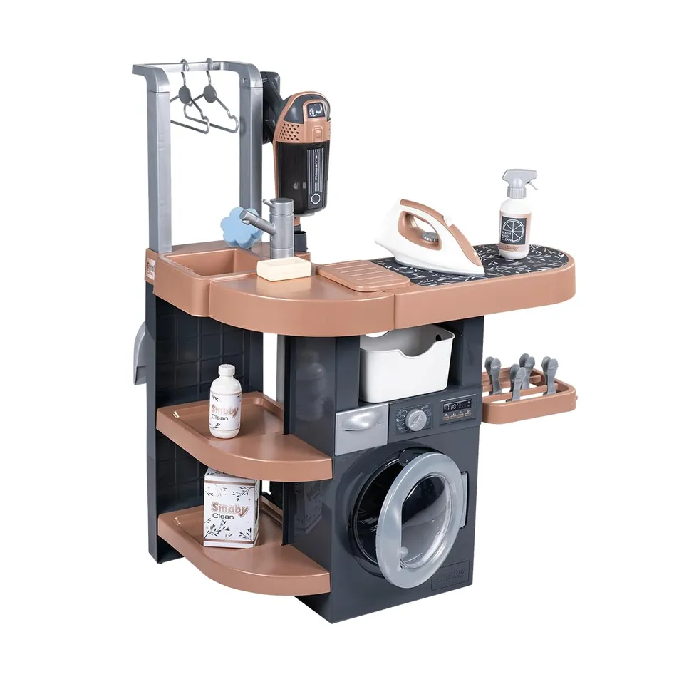 smoby-rowenta-waschk-che-haushaltsspiel-set-mit-staubsauger-ab-3-j image 1