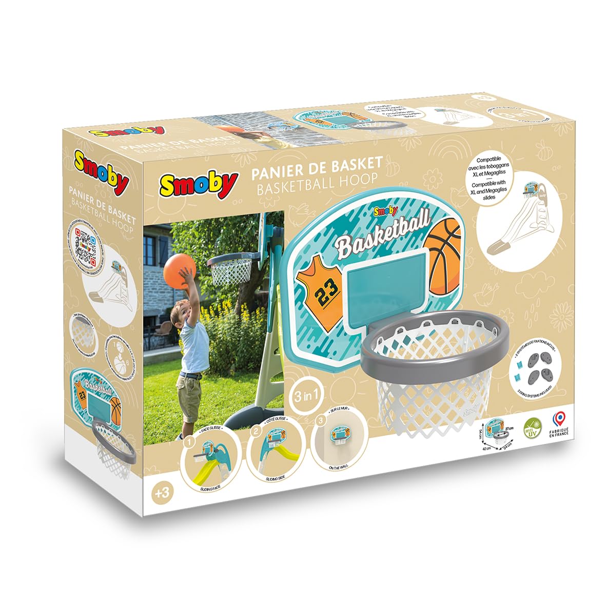 smoby-life-basketballkorb-3-in-1-820700-rutschen-zubeh-r-outdoor image 7