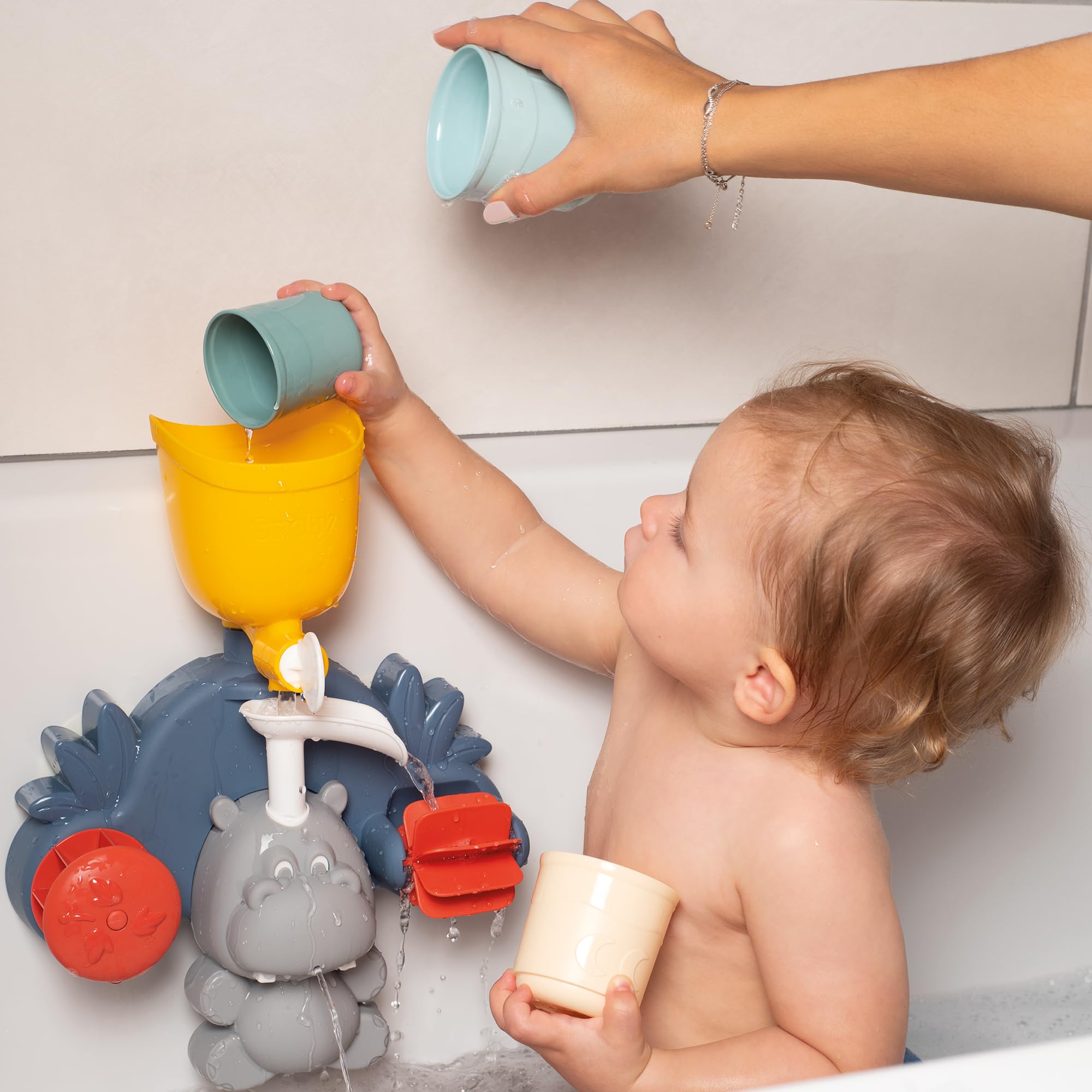 little-smoby-hippo-badewannenspielzeug-ab-1-jahr-becher image 6