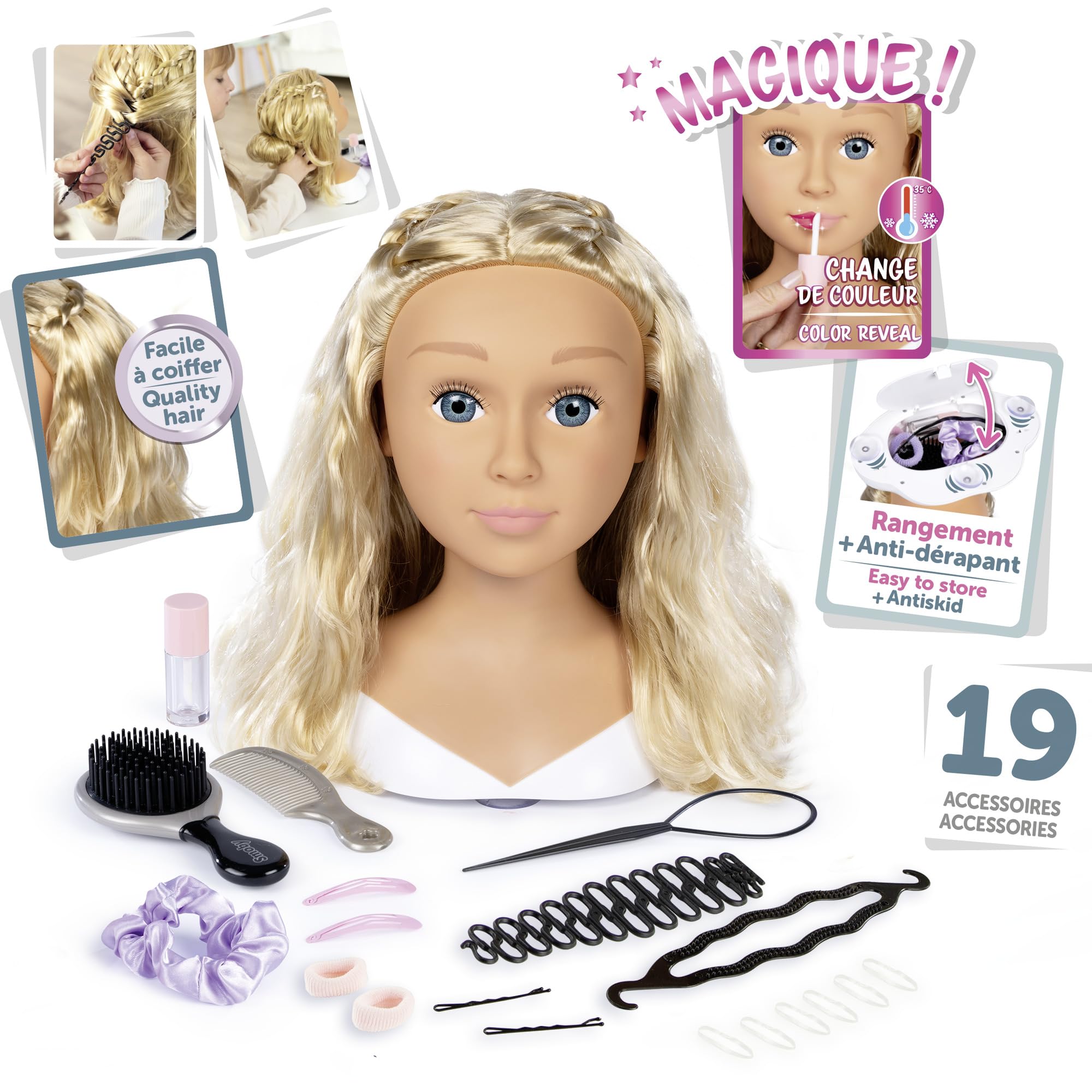 smoby-my-beauty-frisierkopf-blond-mit-19-zubeh-r image 2