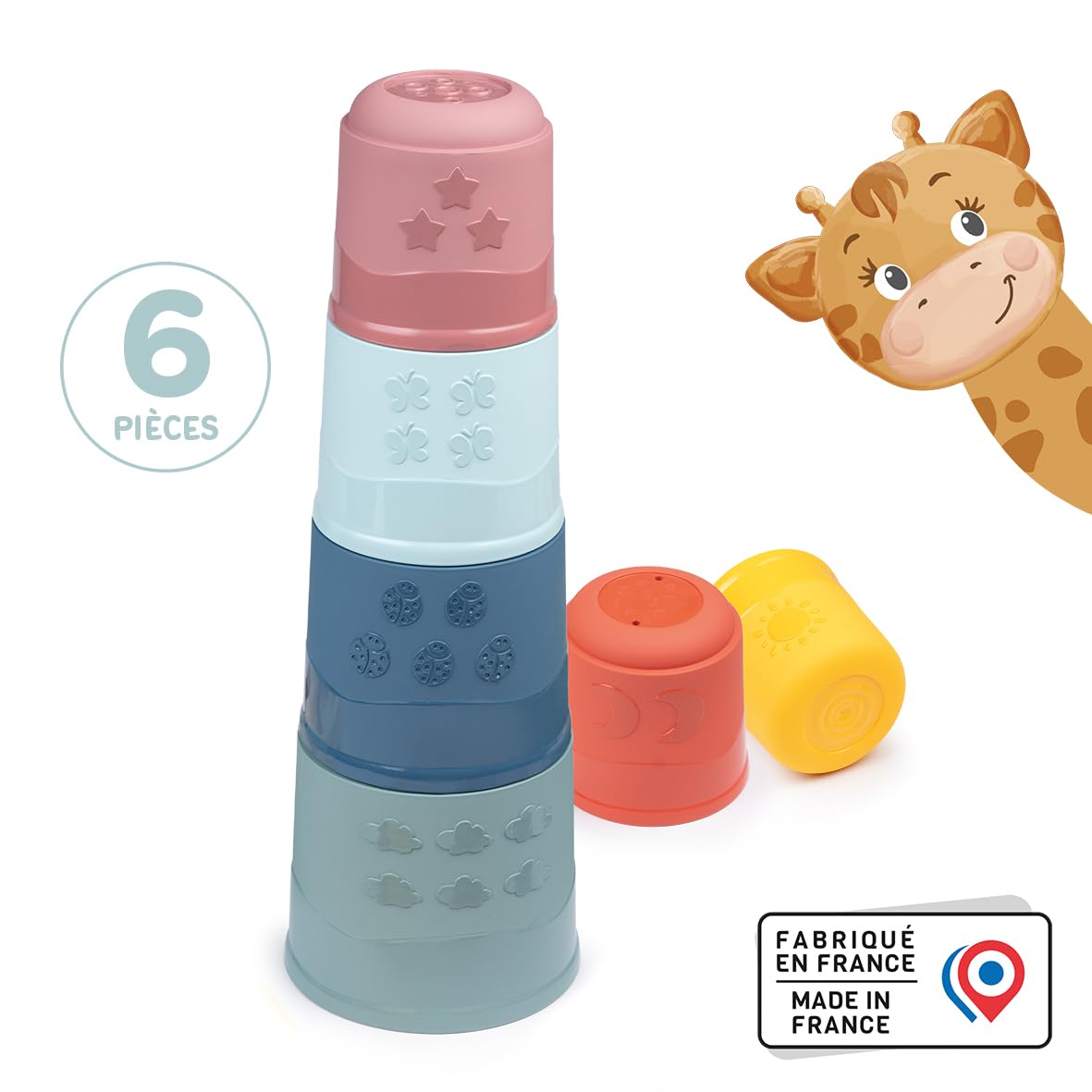 smoby-little-smoby-magic-tower-stapelbecher-6-teilig-ab-12-monaten image 2