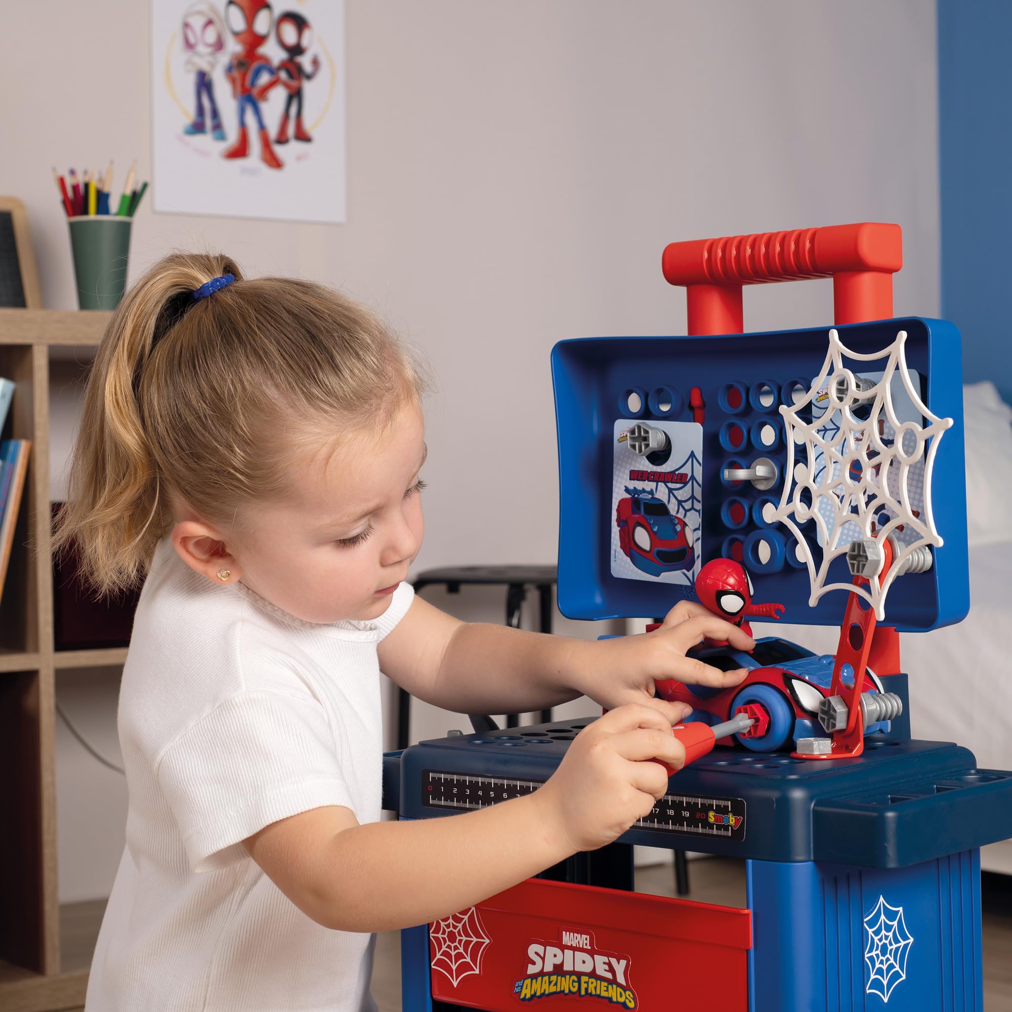 smoby-spidey-werkzeug-trolley-mit-figur-und-werkzeugset image 5