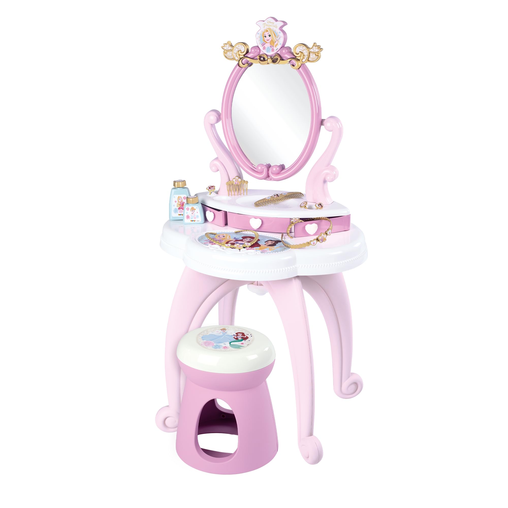 smoby-disney-princess-frisiertisch-schminktisch-mit-hocker-ab-3-j image 1