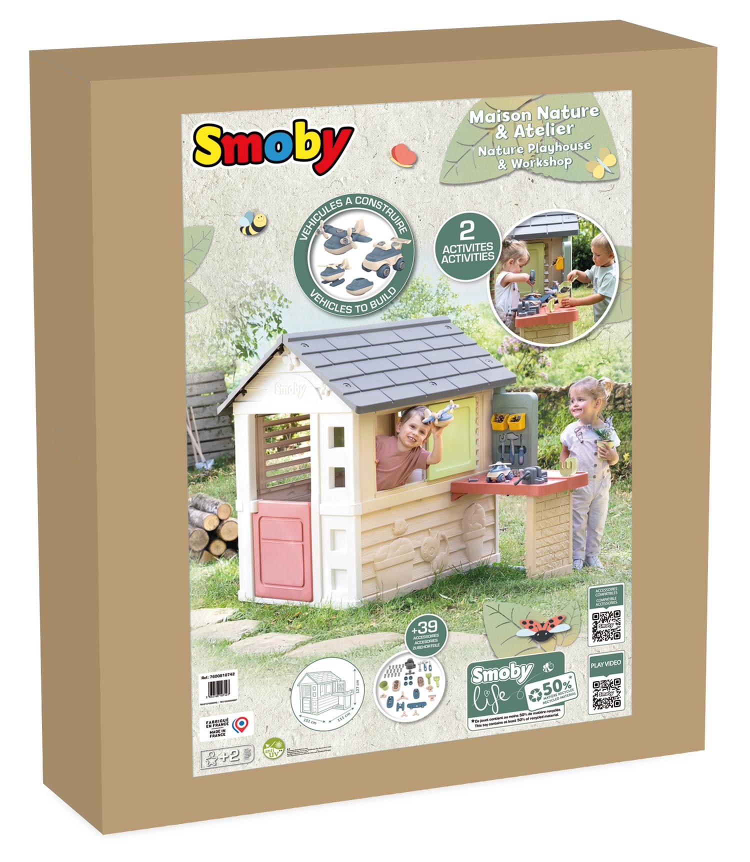 smoby-life-naturhaus-spielhaus-mit-bastelwerkstatt-ab-2-j image 7