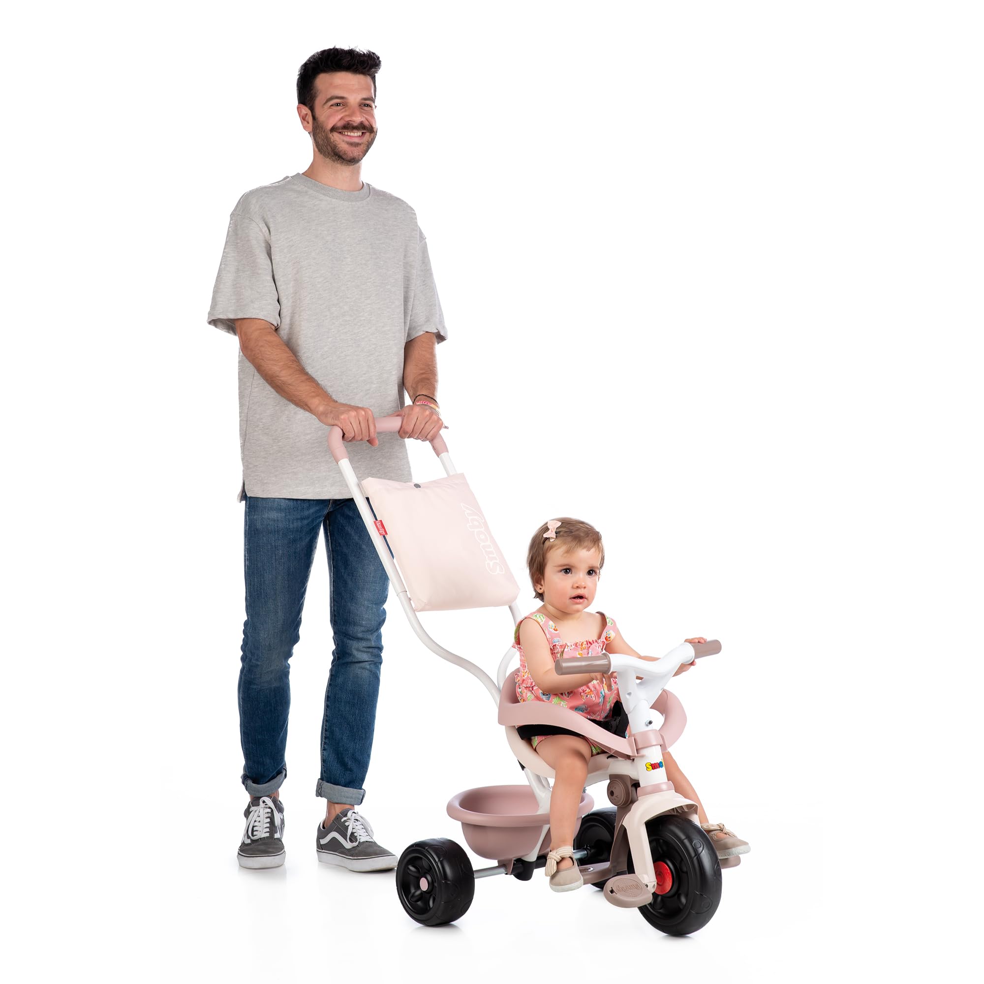 smoby-life-dreirad-be-fun-komfort-rosa-mit-schiebestange image 5
