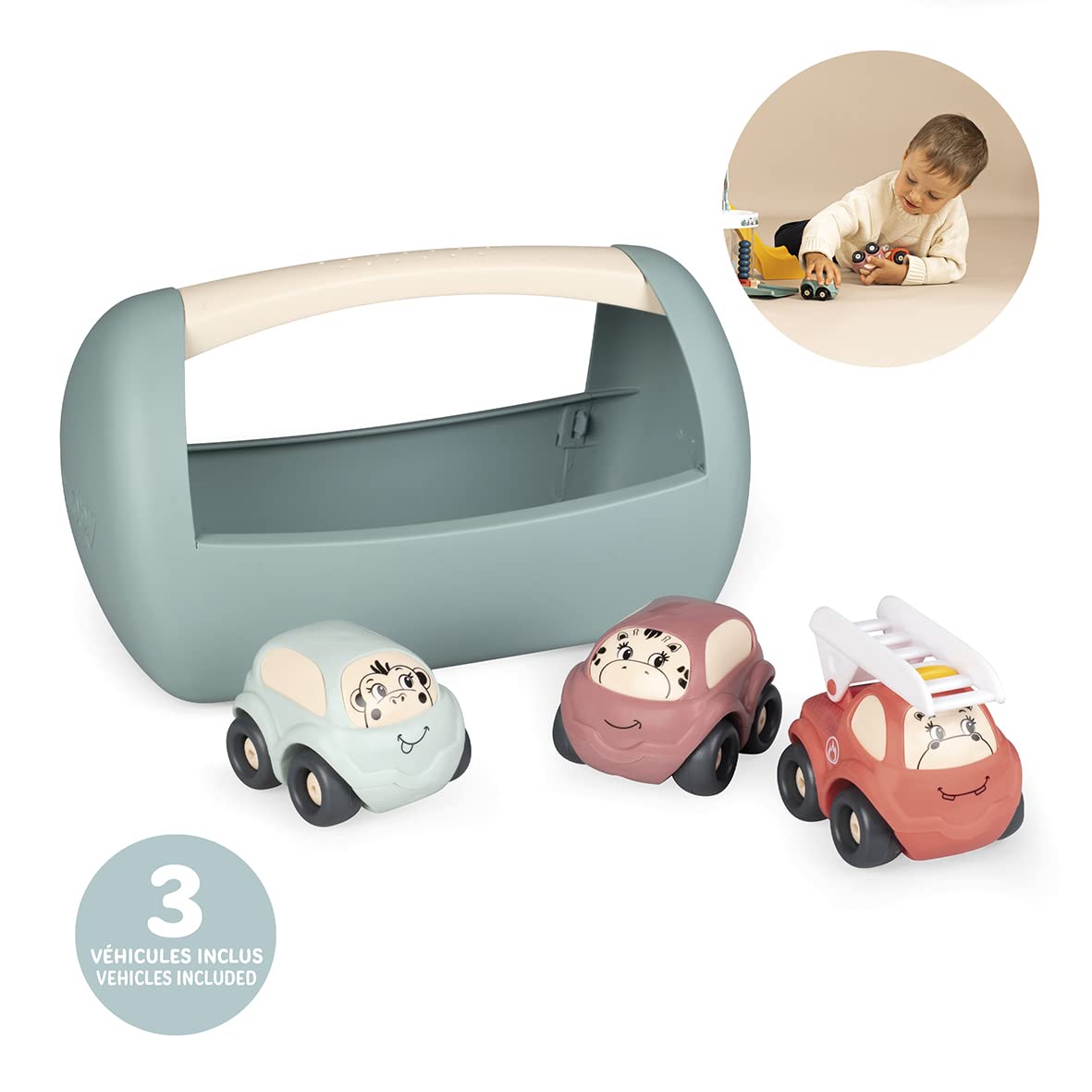 smoby-little-smoby-set-3-fahrzeuge-spielautos-mit-box-ab-12-monaten image 2