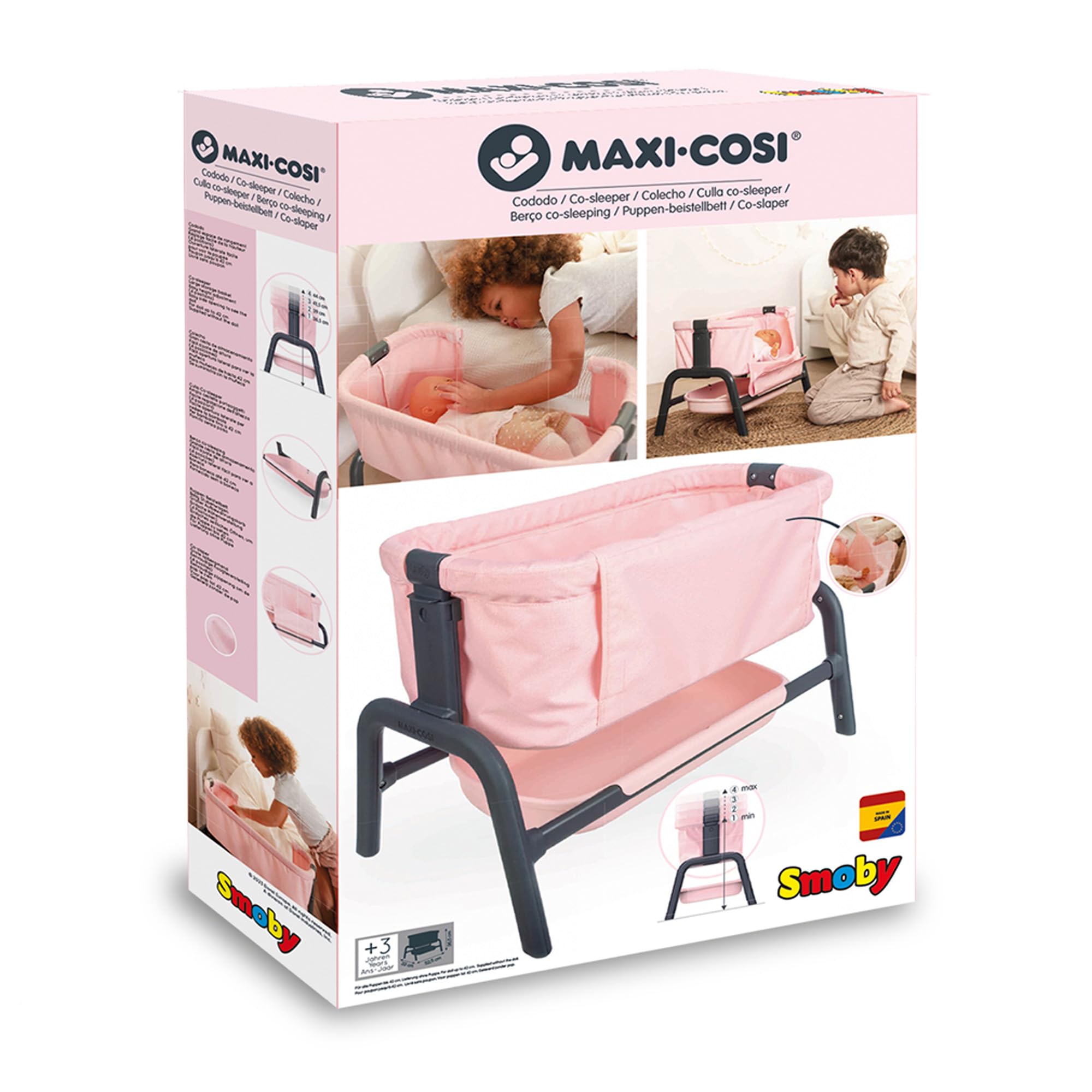 smoby-maxi-cosi-puppen-beistellbett-puppenbett-bis-38-cm-ab-3-jahren image 5
