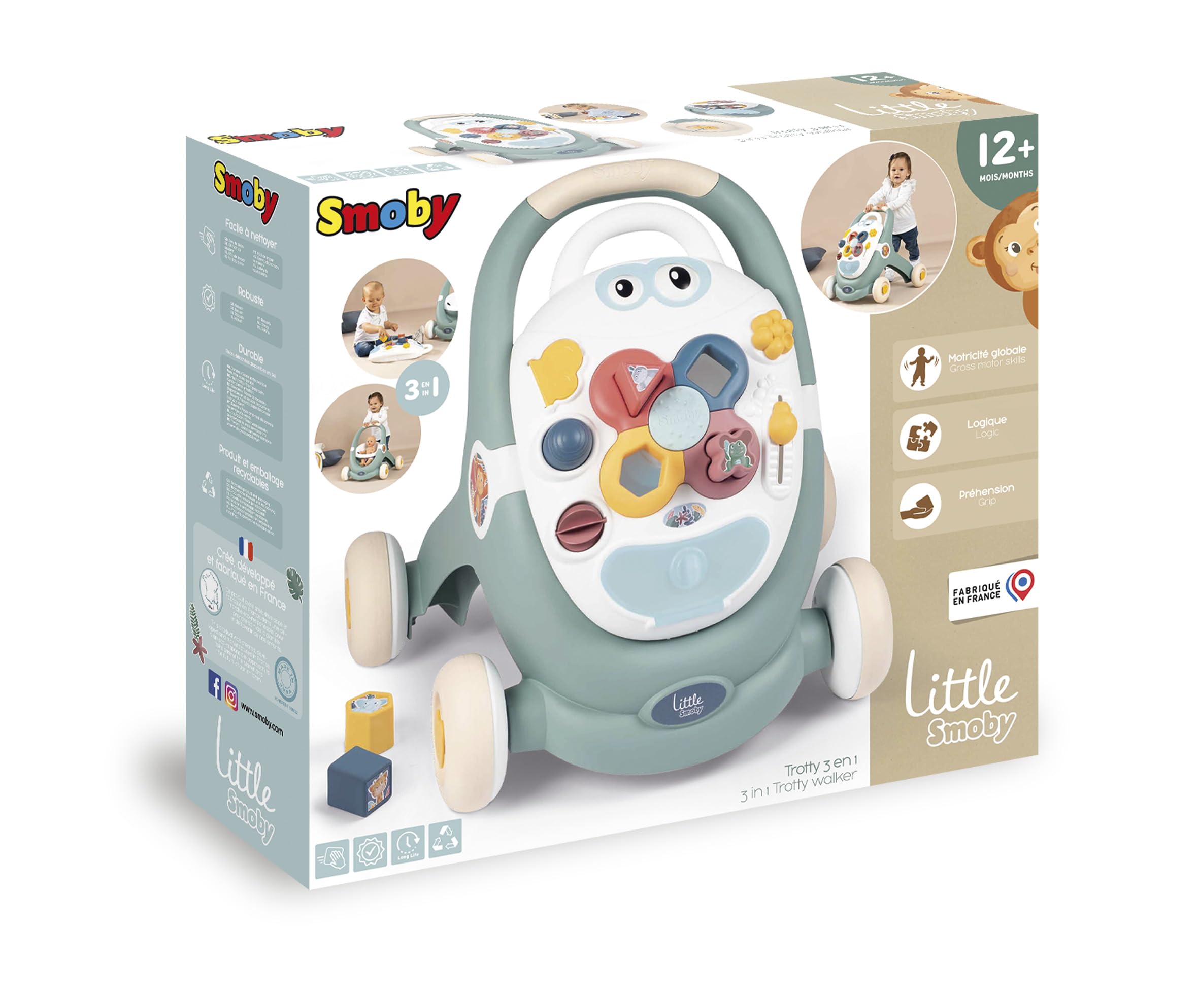 smoby-little-smoby-lauflernwagen-3-in-1-ab-1-jahr image 7