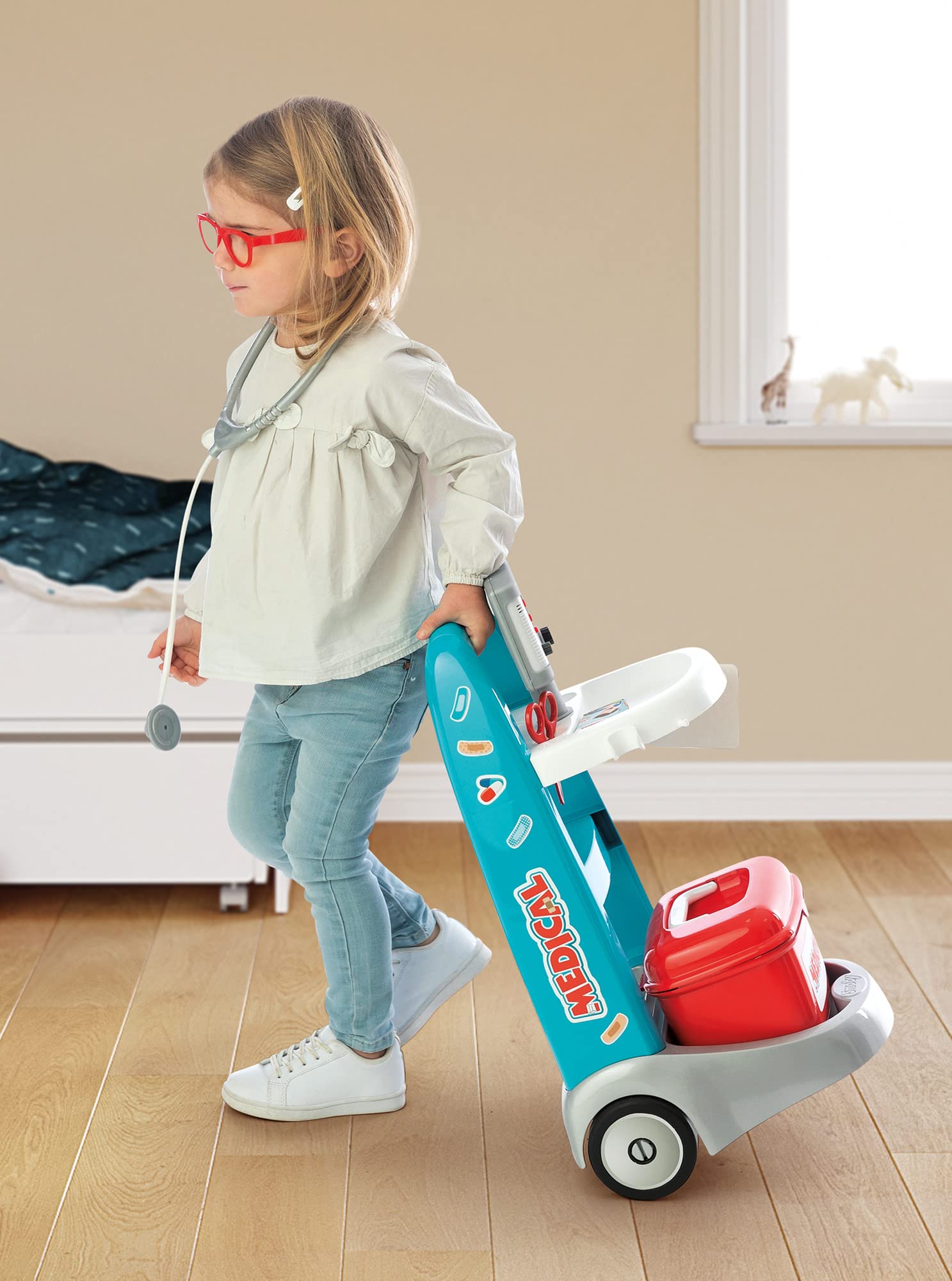 smoby-baby-care-doktor-trolley-elektronisch-mit-sound-ab-3-j image 3