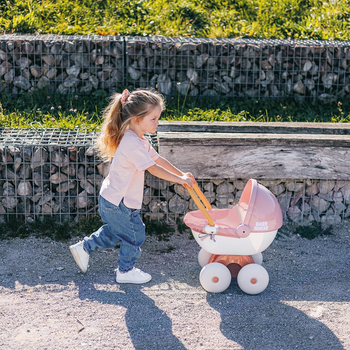 smoby-baby-nurse-puppenwagen-rosa-f-r-42-cm-puppen-verdeck image 3