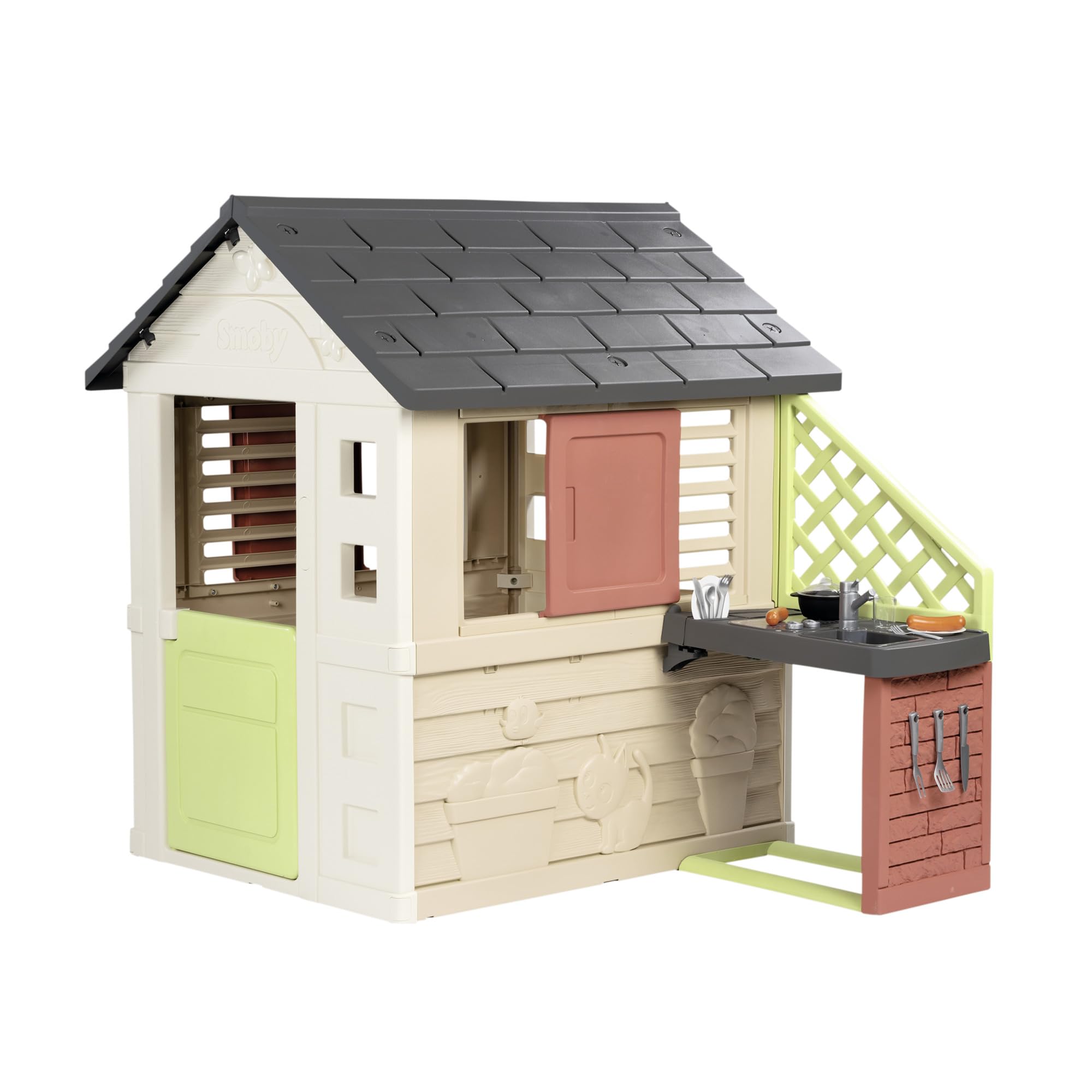 smoby-life-natura-spielhaus-mit-k-che-ab-2-jahren image 1