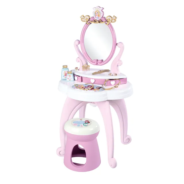 smoby-disney-princess-frisiertisch-schminktisch-mit-hocker-ab-3-j image 1