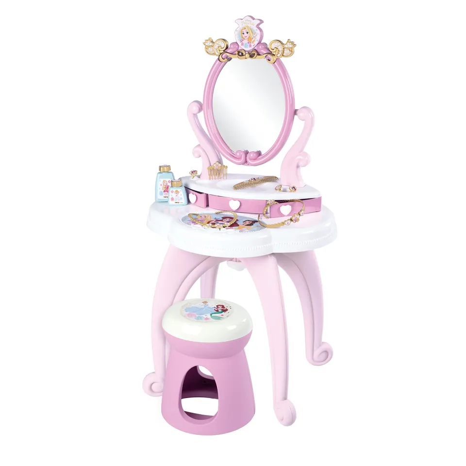 smoby-disney-princess-frisiertisch-schminktisch-mit-hocker-ab-3-j image 1