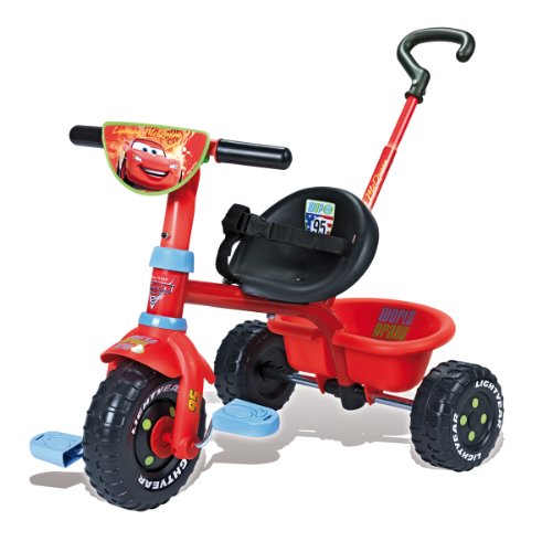 smoby-disney-cars-be-fun-dreirad-444156-mit-schubstange image 4