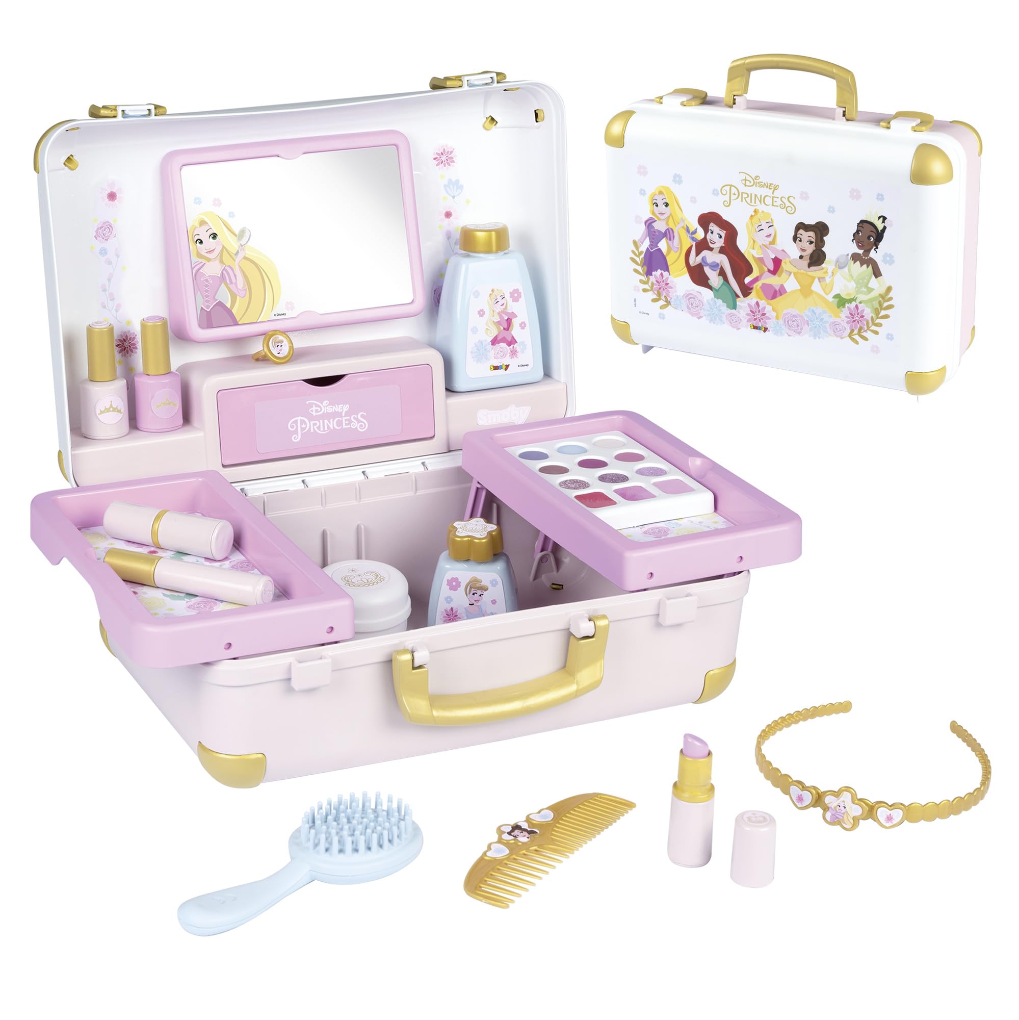 smoby-disney-princess-kosmetikkoffer-schminkkoffer-13-tlg image 1