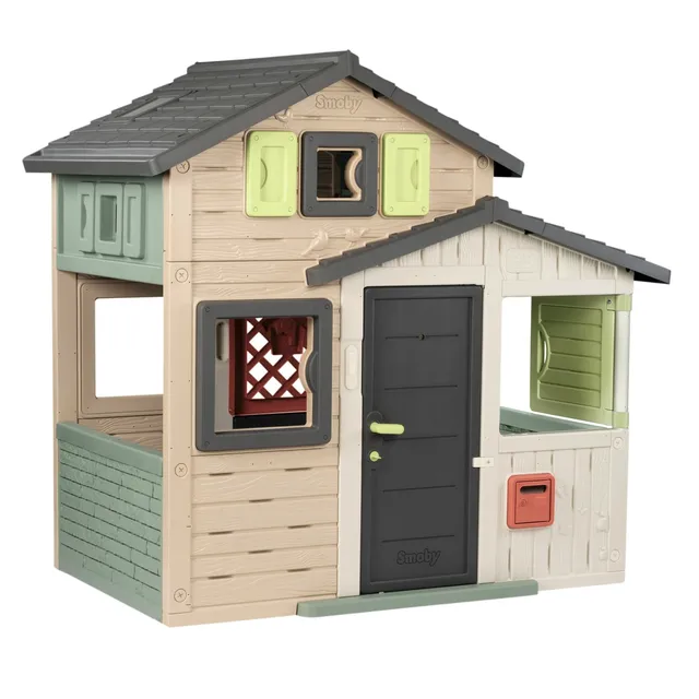 smoby-life-friends-house-evo-spielhaus-outdoor-recycelt-2-t-ren image 1