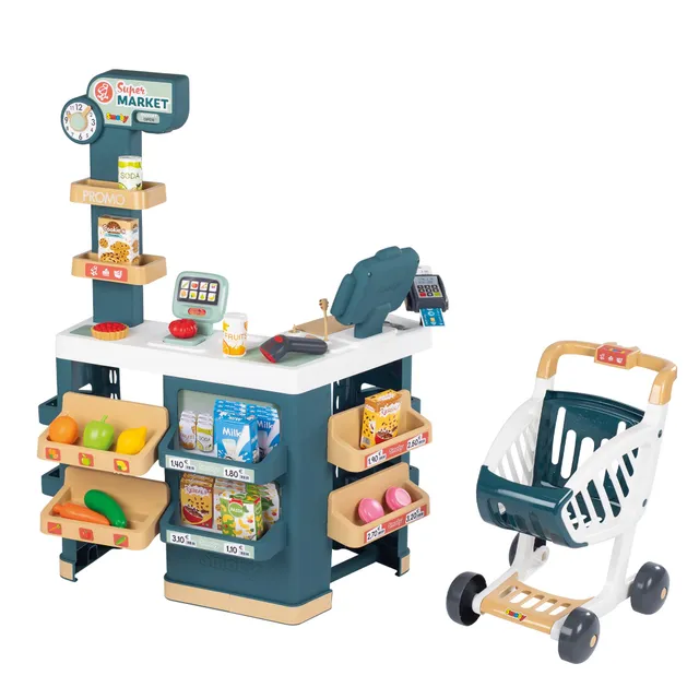 smoby-life-supermarkt-kaufladen-mit-einkaufswagen image 1