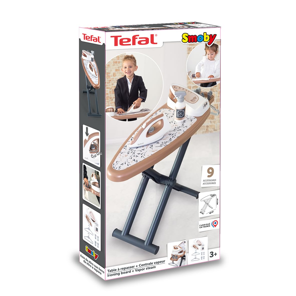 smoby-tefal-b-gelbrett-mit-dampfstation-b-gelset-faltbar image 7