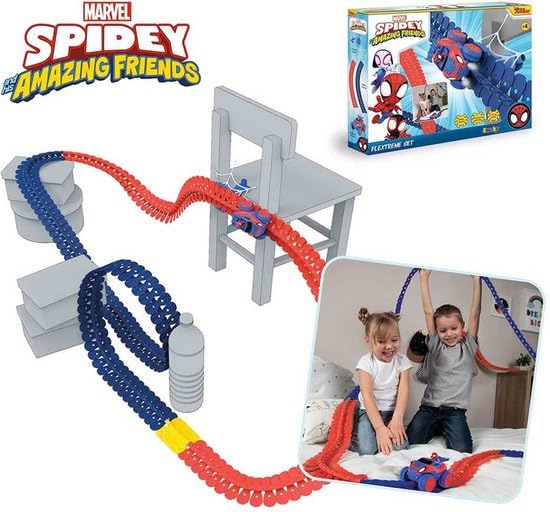 smoby-flextreme-spidey-rennbahn-set-184-teile image 4