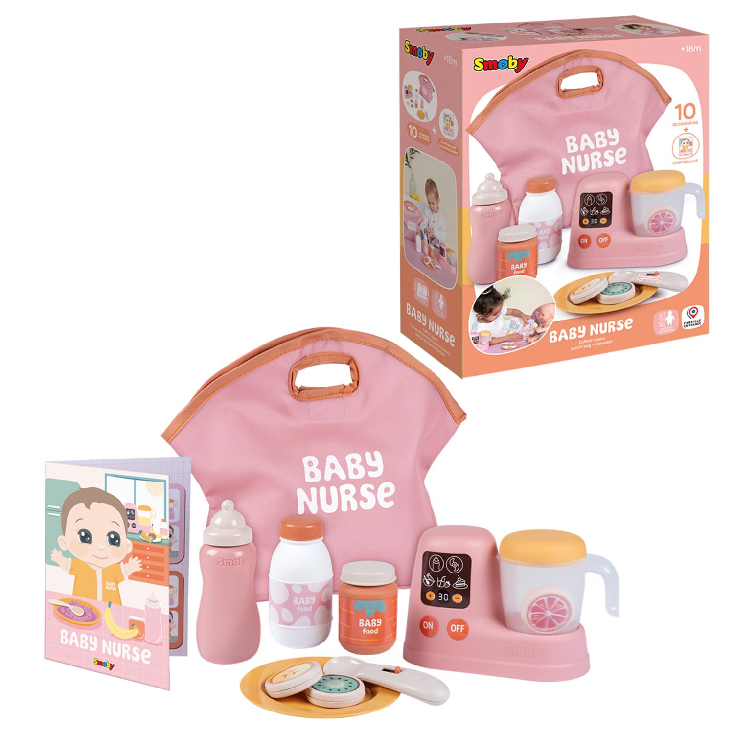 smoby-baby-nurse-lunch-set-puppen-mahlzeitset-mit-mixer image 3