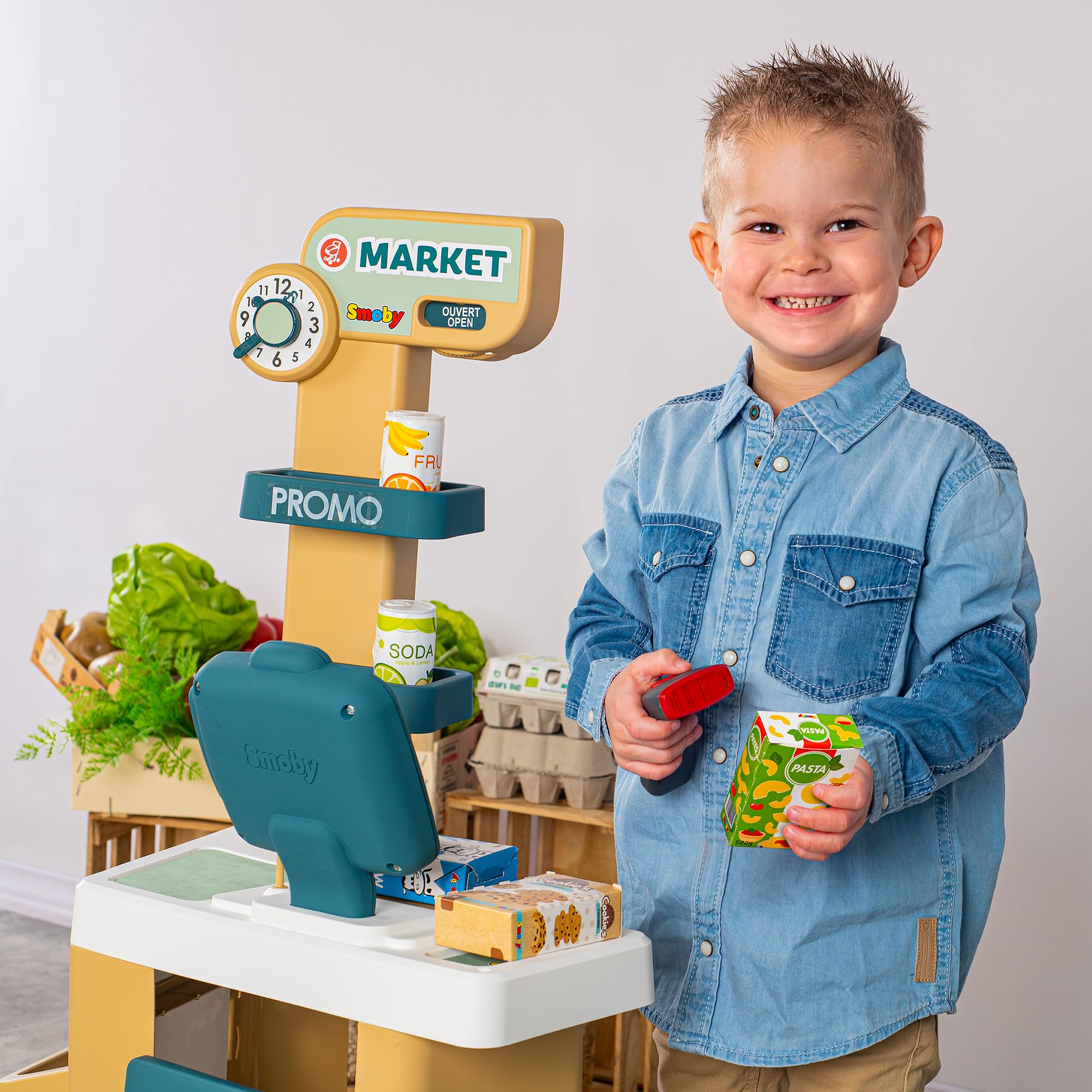 smoby-life-supermarkt-kaufladen-mit-kasse-licht-sound image 2