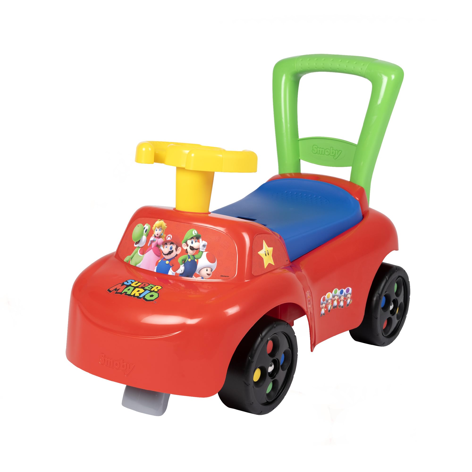 smoby-super-mario-auto-rutschauto-mit-staufach-ab-10-monate image 1