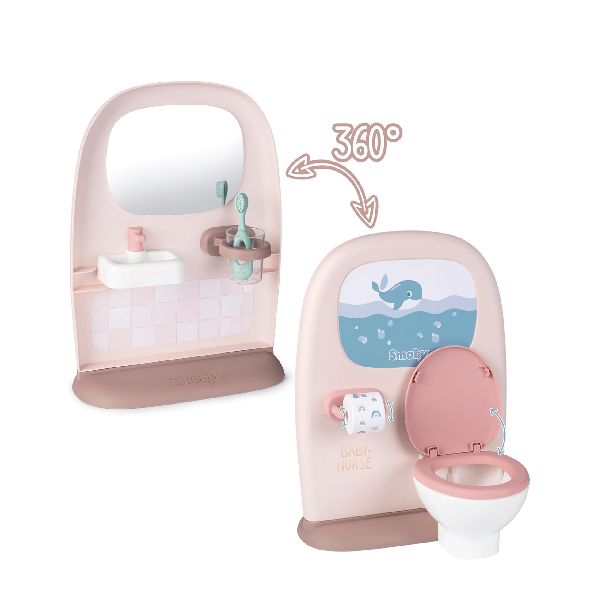 smoby-baby-nurse-puppen-badezimmer-rosa-mit-toilette image 8