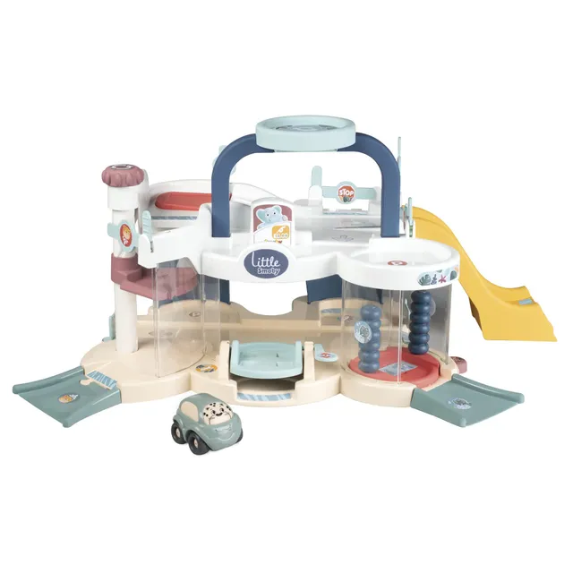 smoby-little-smoby-multi-parkgarage-mit-auto-ab-18-monaten image 1