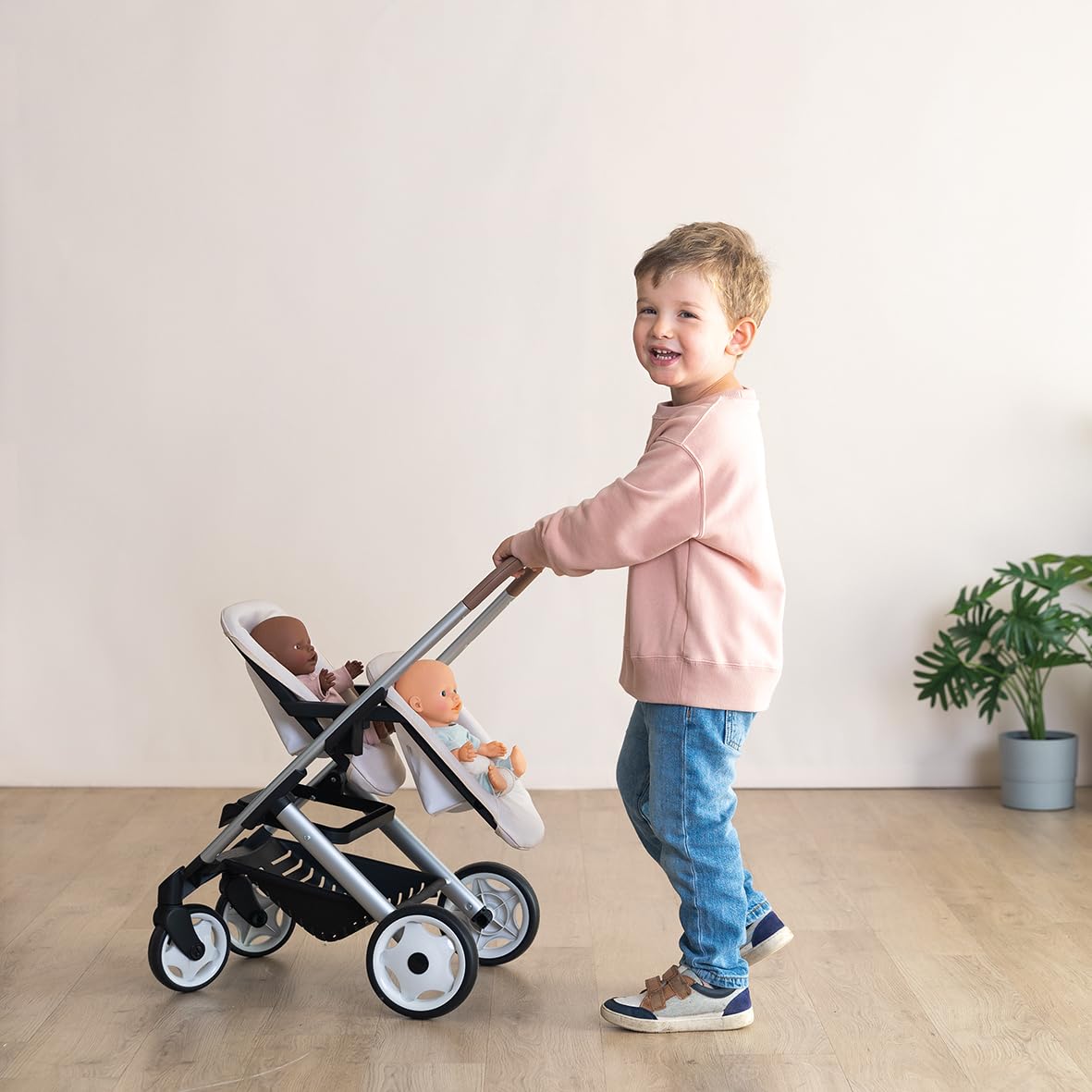 smoby-maxi-cosi-zwillings-puppenwagen-f-r-2-puppen-42-cm-ab-3j image 5