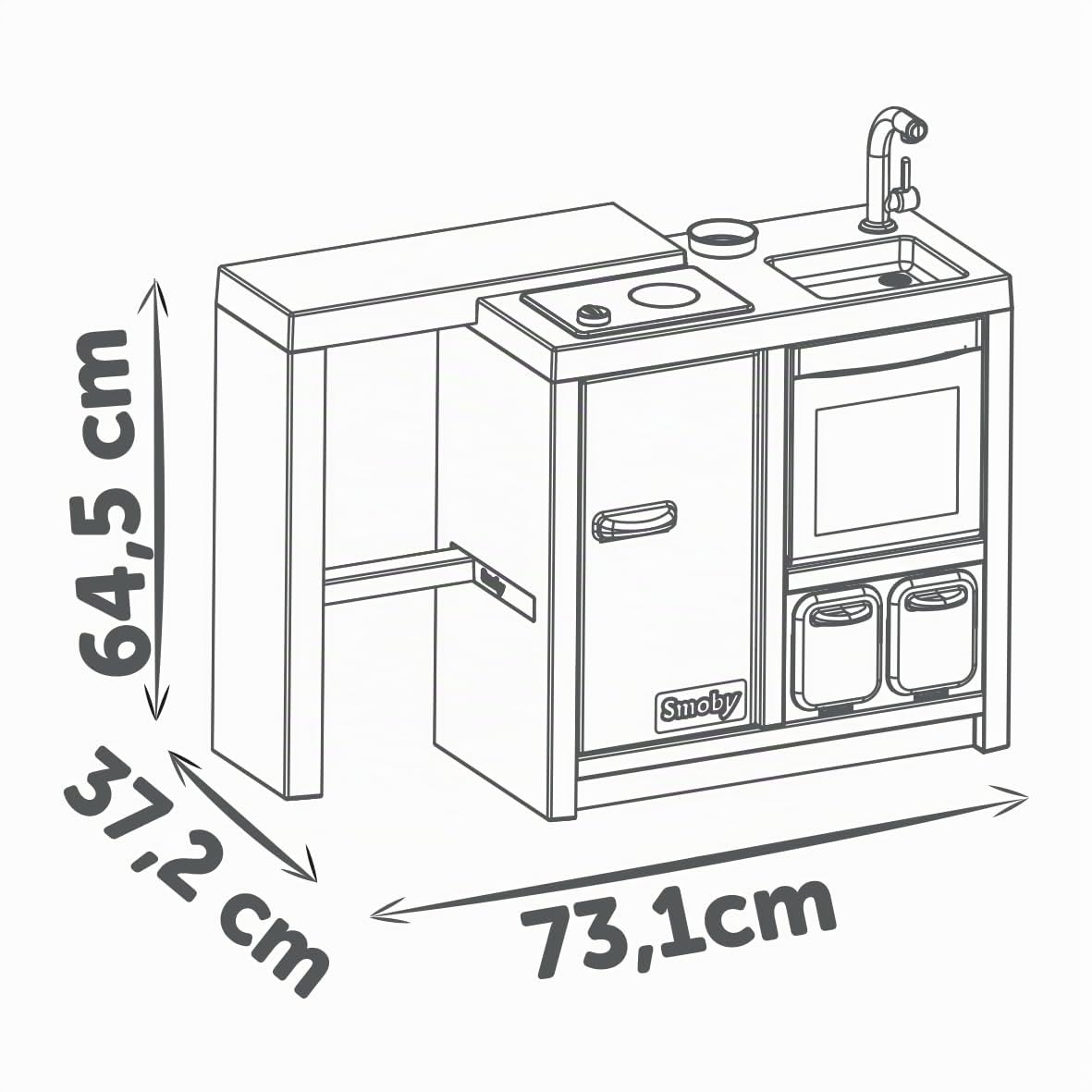 smoby-tefal-k-cheninsel-spielk-che-360-mit-23-zubeh-rteilen image 6