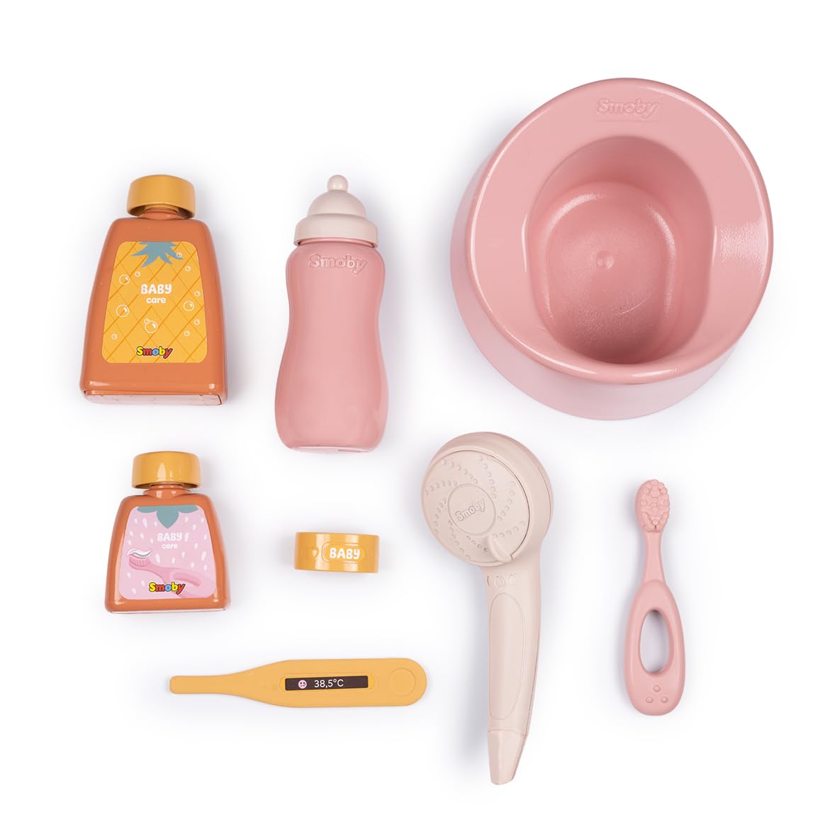 smoby-baby-nurse-puppen-badewanne-beige-8-teilig image 3