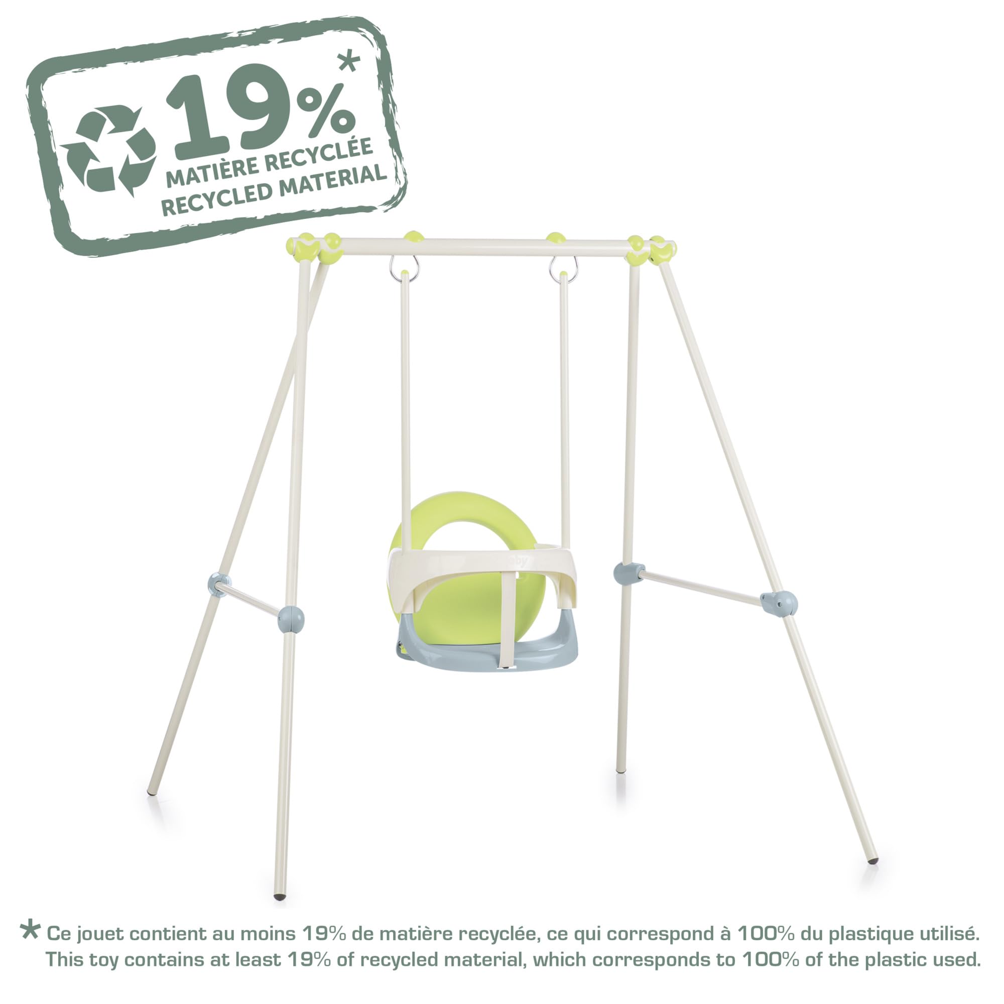 smoby-life-metall-babyschaukel-recycled-babysitz-ab-6-monate image 3