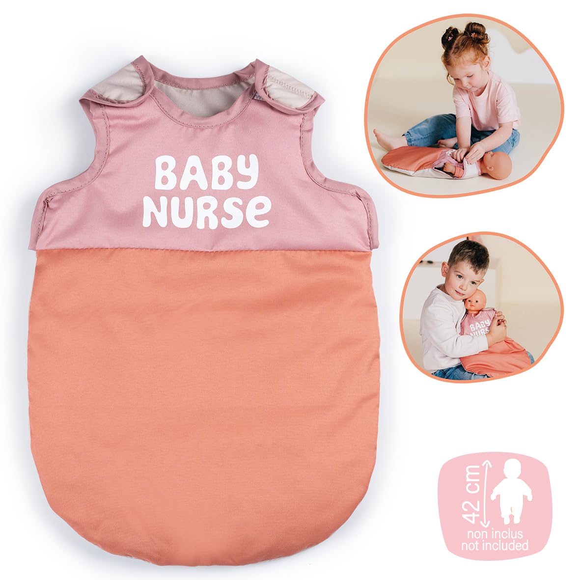 smoby-baby-nurse-puppen-schlafsack-42-cm-puppenzubeh-r-rosa image 2