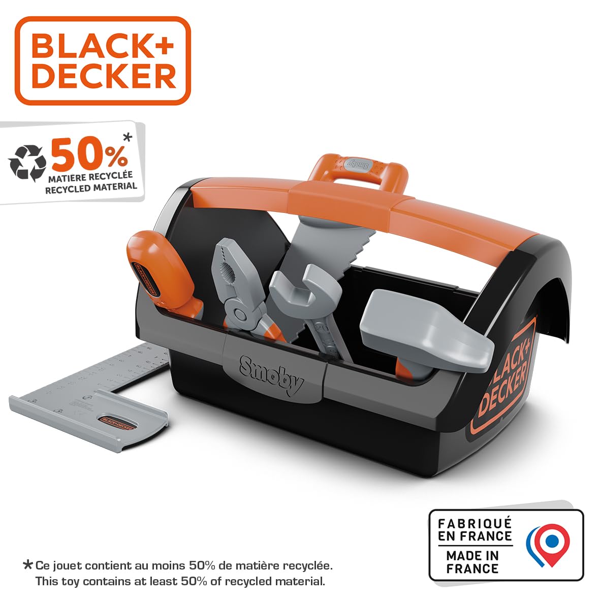 smoby-black-decker-werkzeugkiste-spielzeugkoffer-6-teilig-ab-3-j image 3