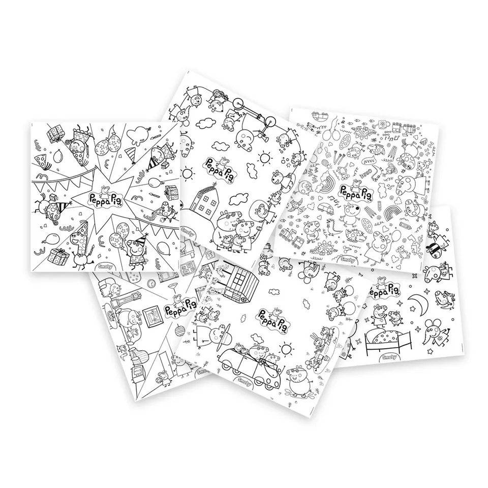 smoby-peppa-pig-xxl-ausmalbl-tter-10-motive-ab-3-jahren image 1
