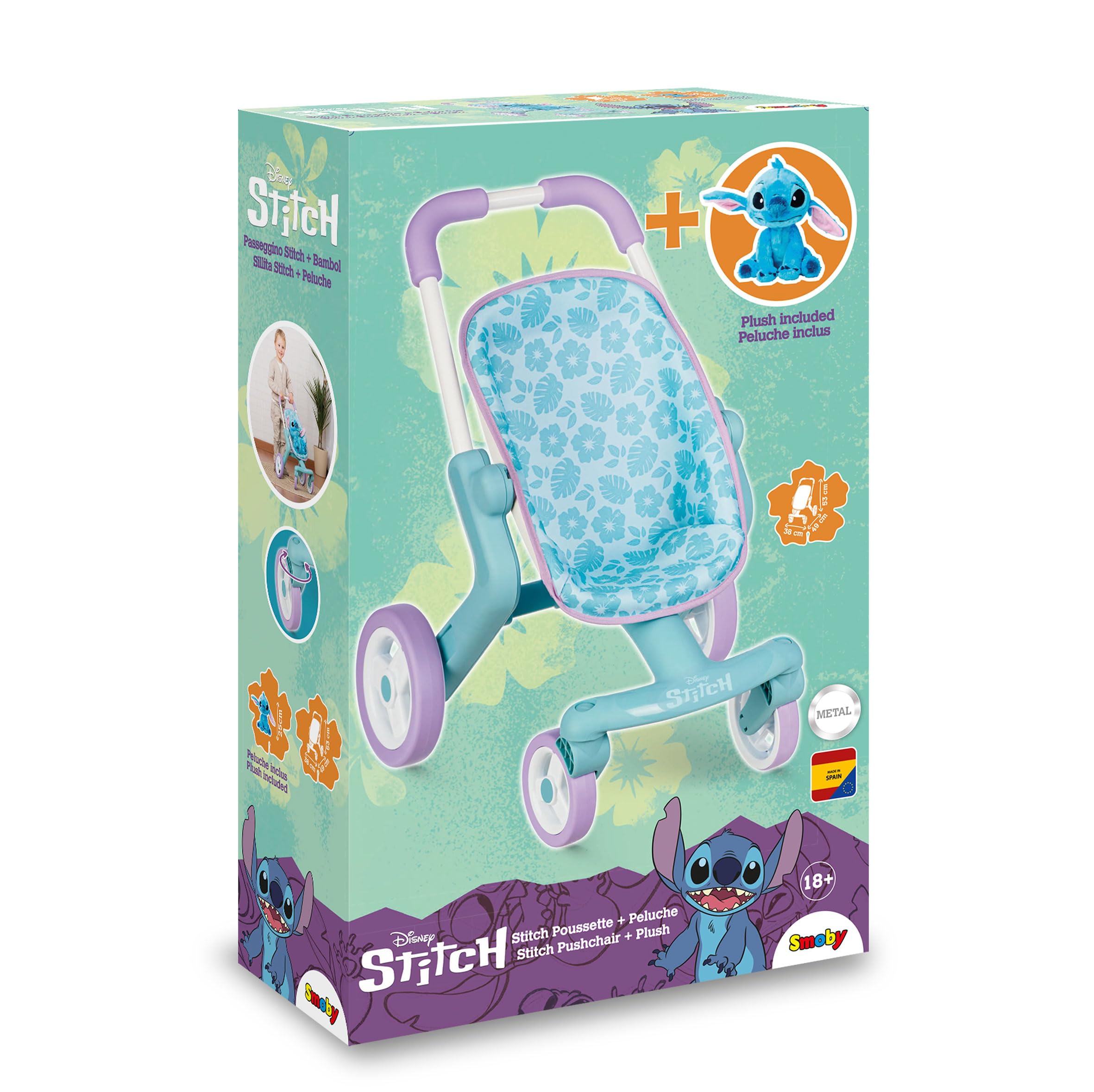 smoby-disney-lilo-stitch-puppenwagen-mit-pl-schfigur-25-cm image 5